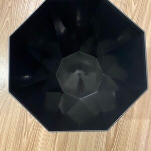 TWO Elegant Black Octagonal Trash Bin 🗑️ (Set of 2!)